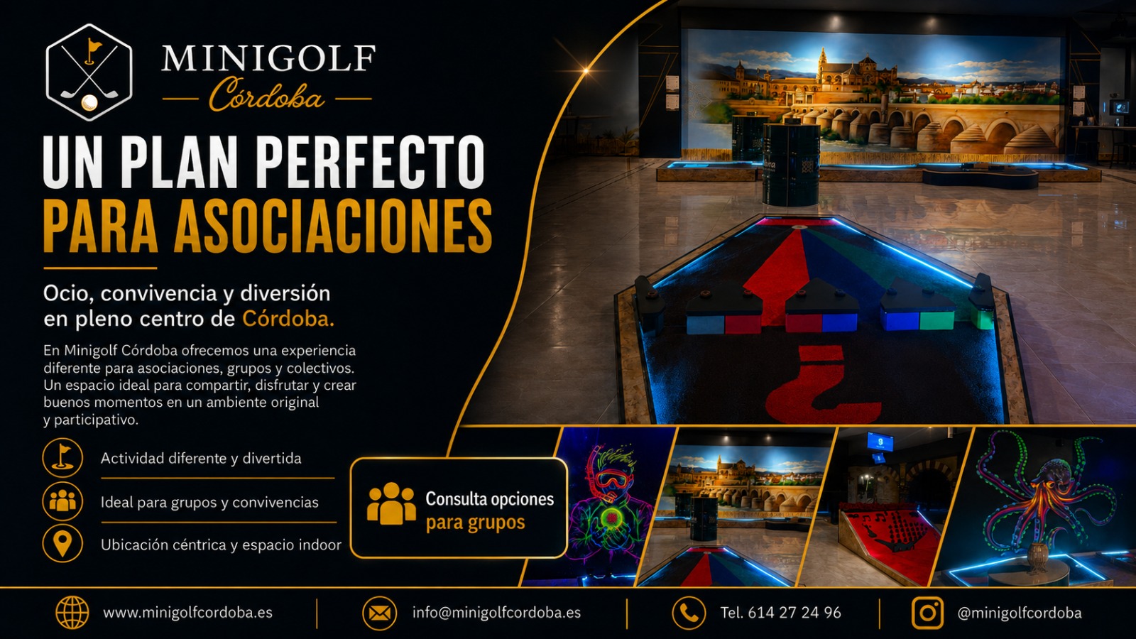Evento para asociaciones en Minigolf Córdoba